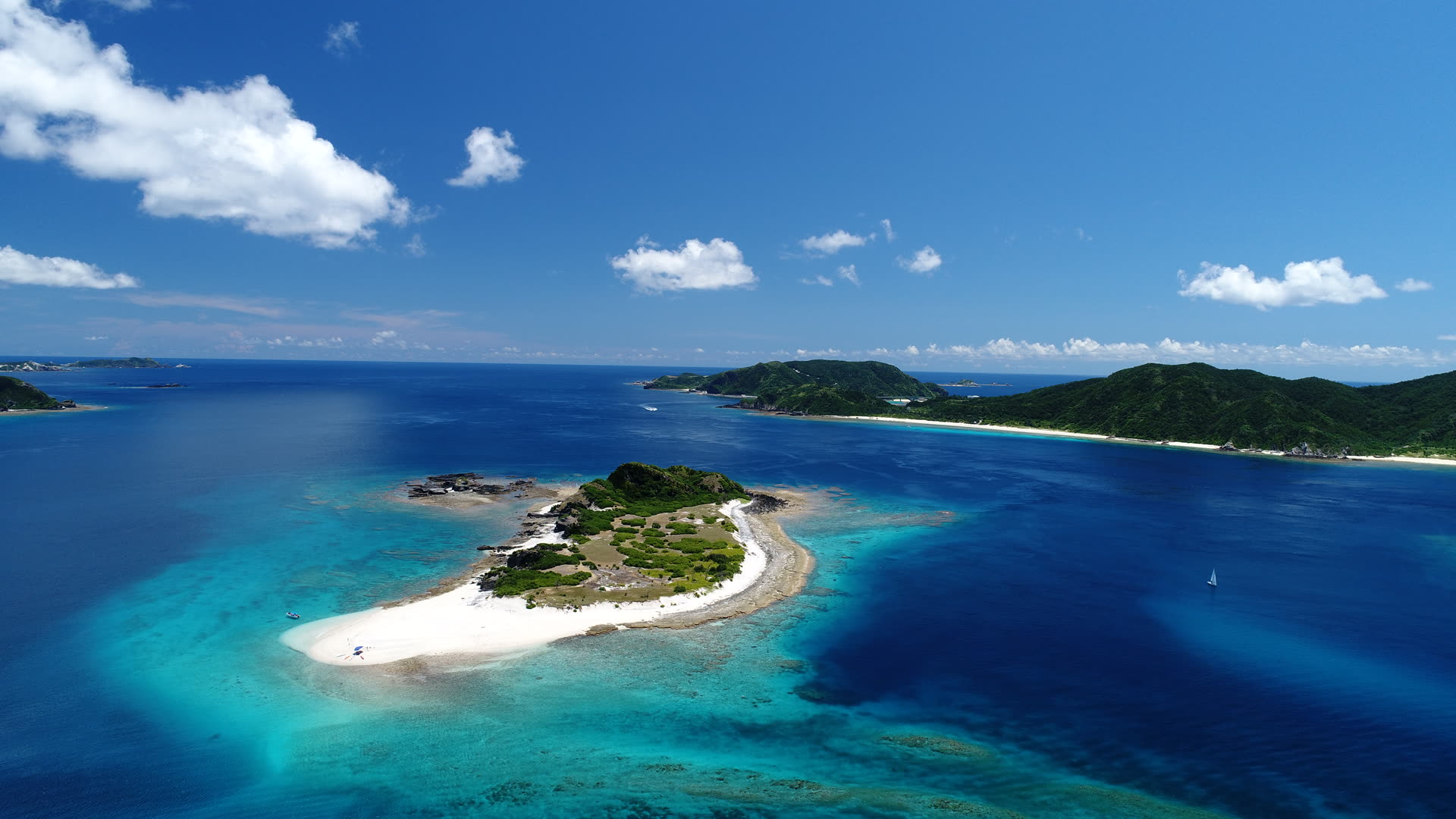砂だけでできたような島